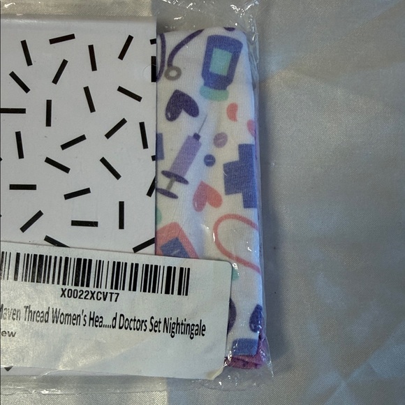 Maven Thread Multicolor Patterned Hair Scarf - Picture 4 of 7